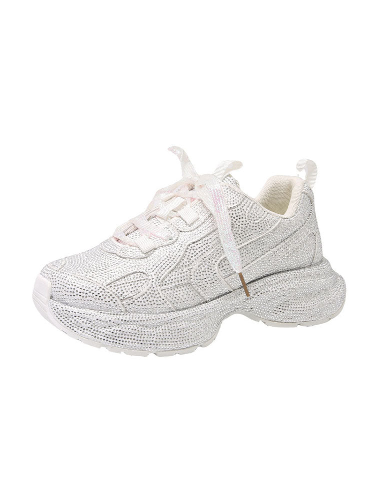 Rhinestone Glitter Sneakers