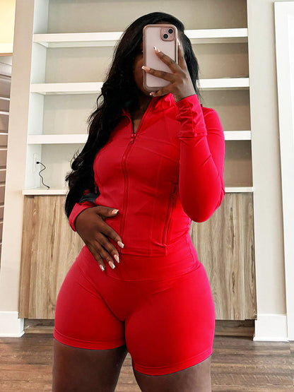 Shape Jacket & Shorts Activewear Set
