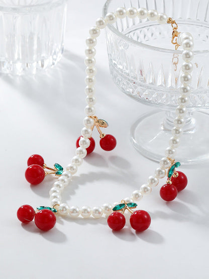 Cherry Pearl Necklace
