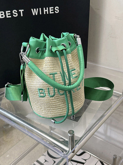 Straw Bucket Bag
