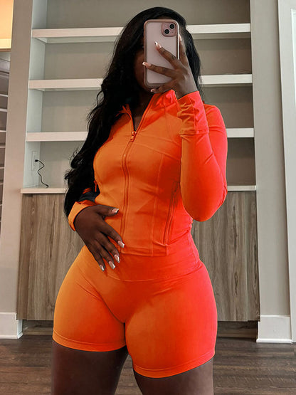 Shape Jacket & Shorts Activewear Set