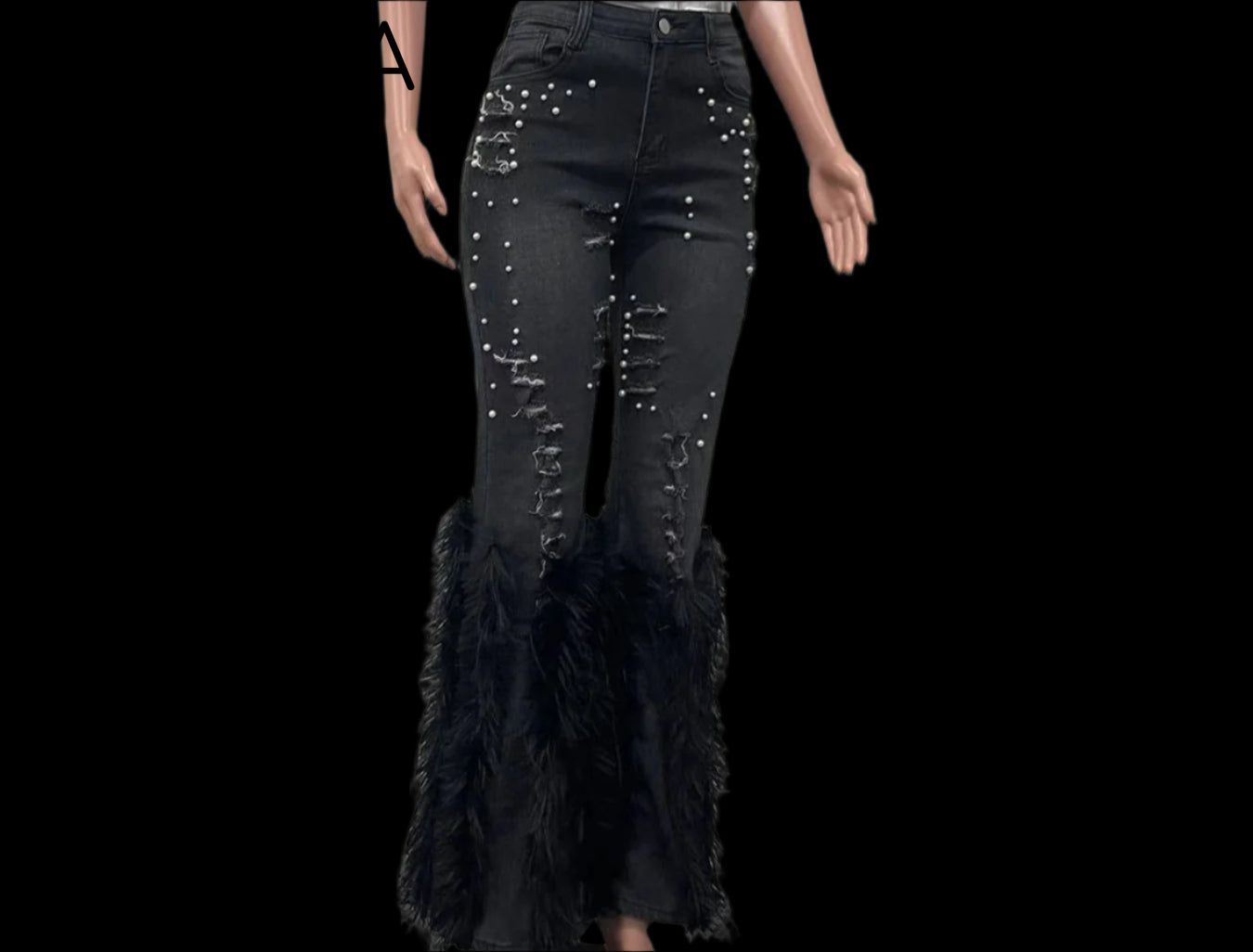 Cynthia Flare Feather Jeans
