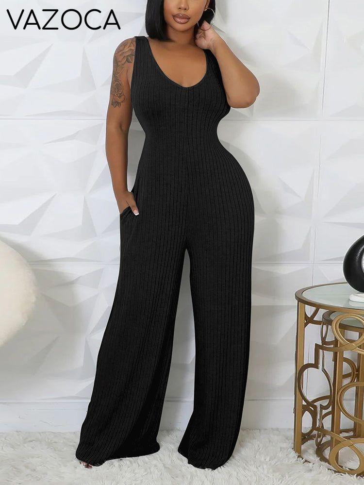 Ribbed Bolero & Jumpsuit Set