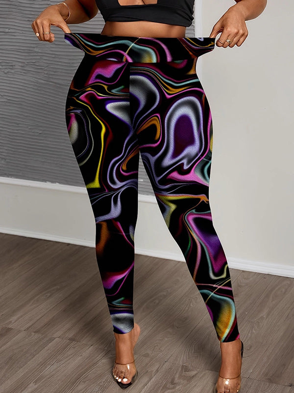 Printed Skinny Pants