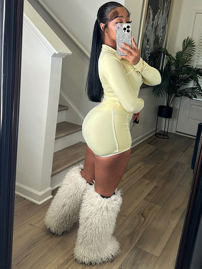 Softsculpt Jacket & Shorts Yoga Active Set