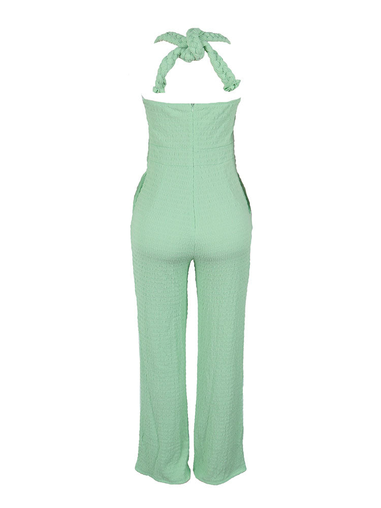 Braided Halter Jumpsuit