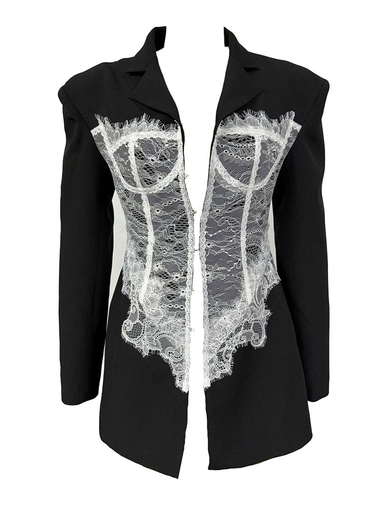 Lace Corset Blazer