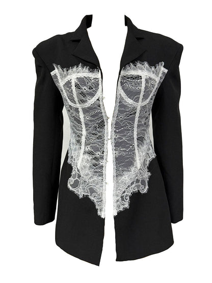 Lace Corset Blazer