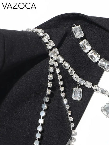Olivia Rhinestone Bow Mini Skirt Set