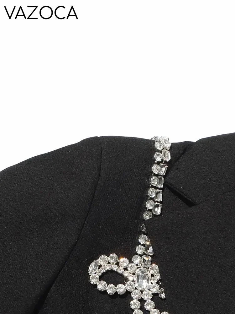 Olivia Rhinestone Bow Mini Skirt Set