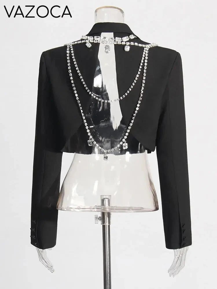 Olivia Rhinestone Bow Mini Skirt Set