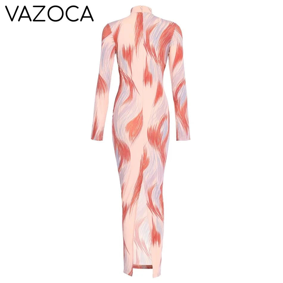 Optical Illusion Maxi Dress