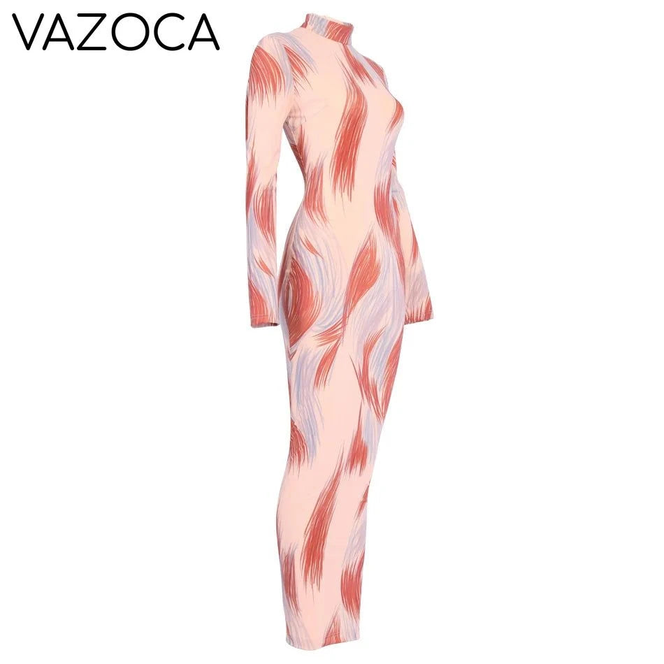 Optical Illusion Maxi Dress