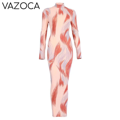Optical Illusion Maxi Dress