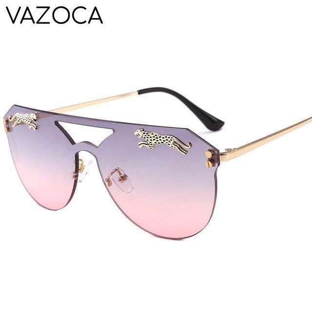 Oversized Cateye Leopard Sunglasses