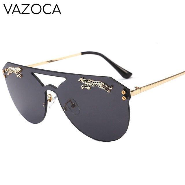 Oversized Cateye Leopard Sunglasses