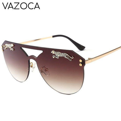 Oversized Cateye Leopard Sunglasses