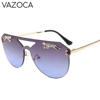 Oversized Cateye Leopard Sunglasses