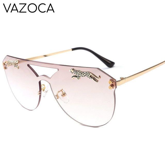 Oversized Cateye Leopard Sunglasses