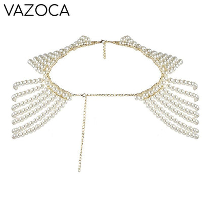 Pearl Bustier Beaded Crop Top