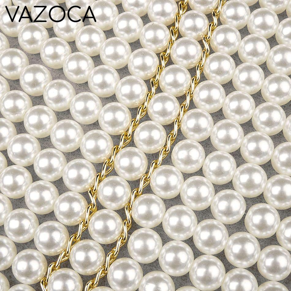Pearl Bustier Beaded Crop Top