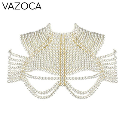 Pearl Bustier Beaded Crop Top