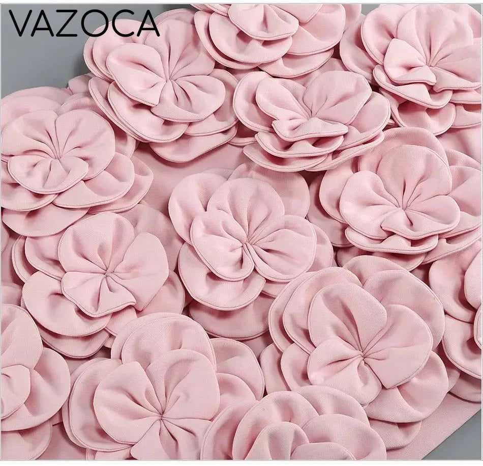 Pink Flower Decorative Skirt Set