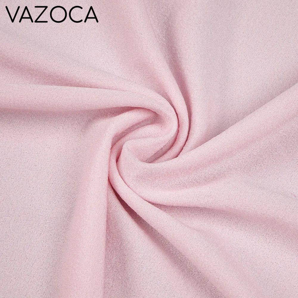 Pink Satin Chiffon Dress