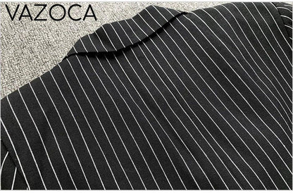 Pinstripe Blazer Short Set