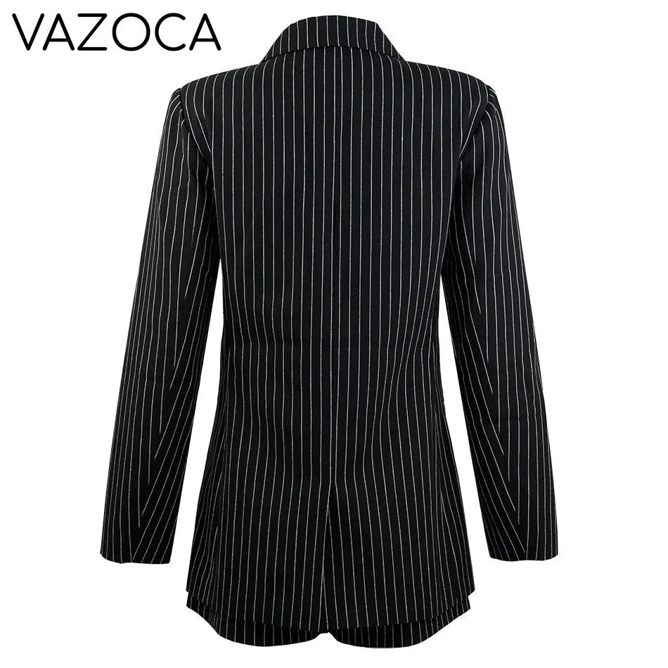 Pinstripe Blazer Short Set