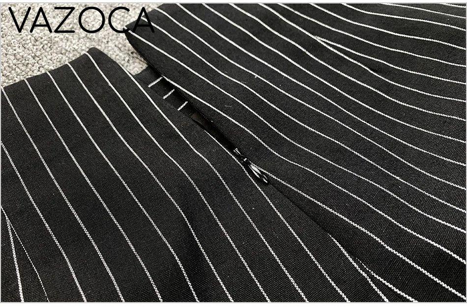 Pinstripe Blazer Short Set