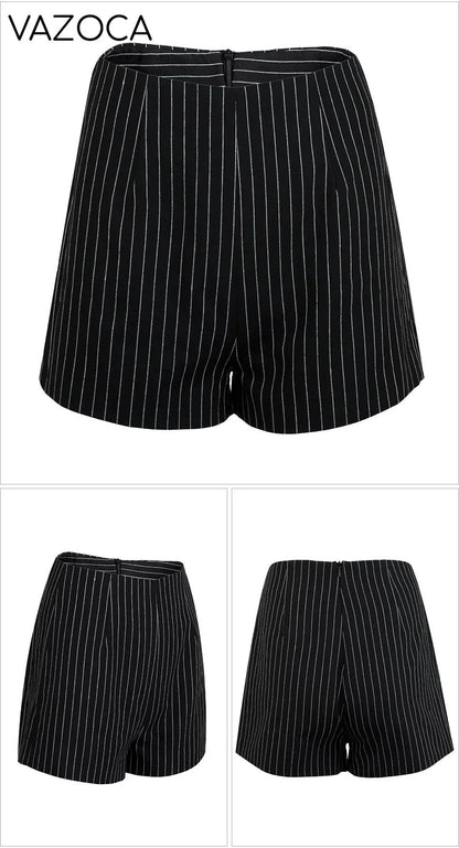 Pinstripe Blazer Short Set