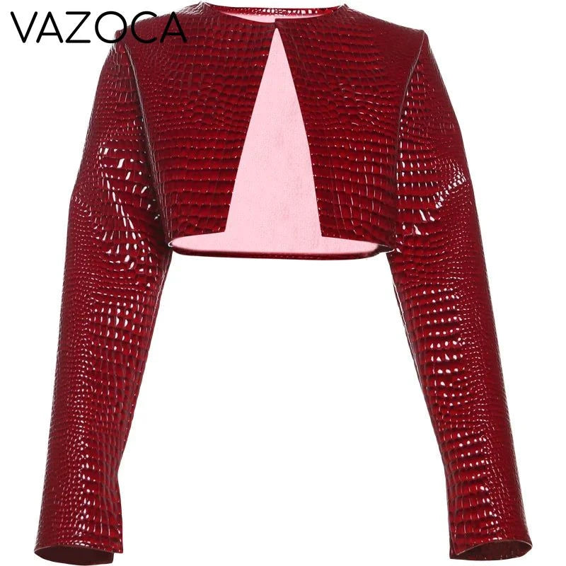 Pull Up On You Leather Crop Jacket