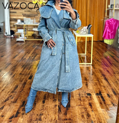 Queen Denim Coat Jacket