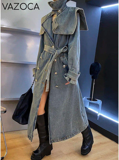 Queen Denim Coat Jacket