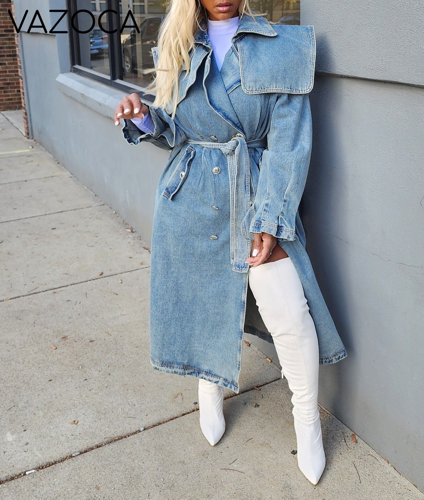 Queen Denim Coat Jacket
