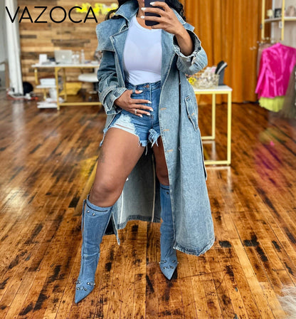 Queen Denim Coat Jacket