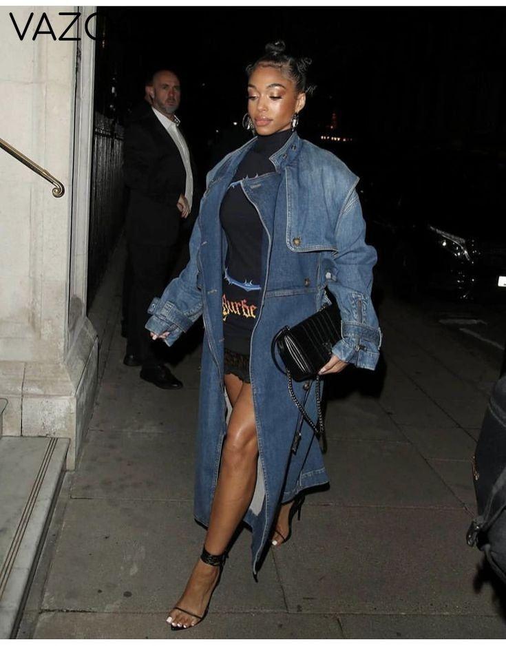 Queen Denim Coat Jacket