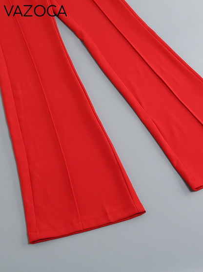 Red Ruby Blazer Pants Set