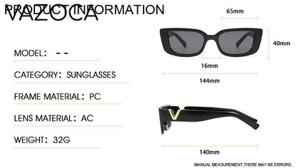 Retro Rectangle Sunglasses