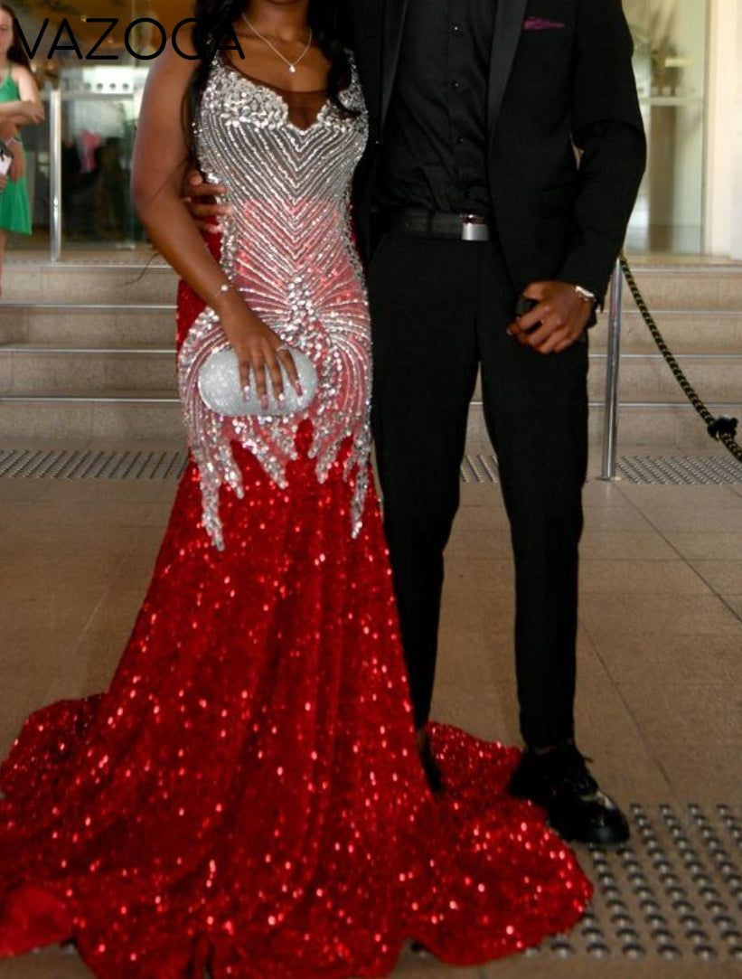 Rissa Sheer Mesh Mermaid Dress