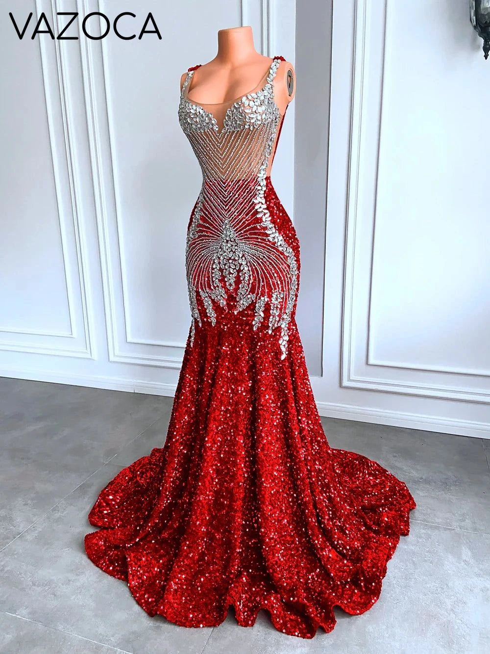 Rissa Sheer Mesh Mermaid Dress