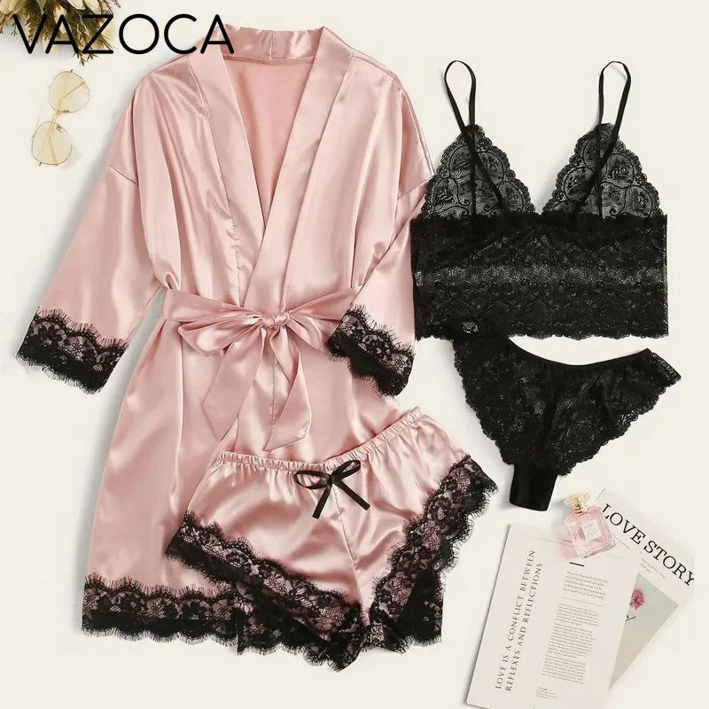 Robe Silk Pajama Set TW4P-005