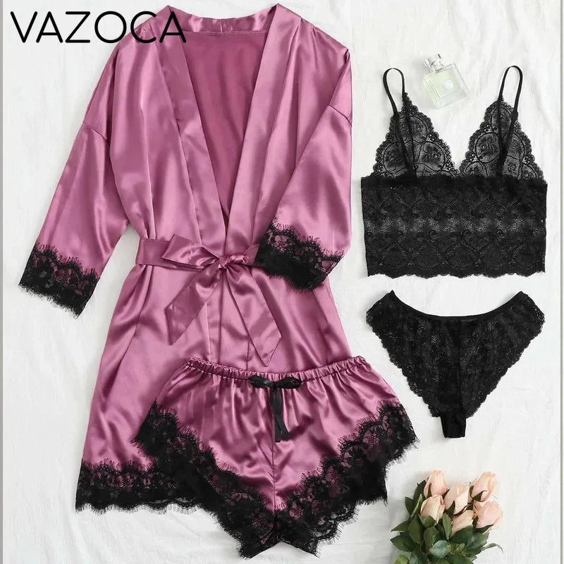 Robe Silk Pajama Set TW4P-007