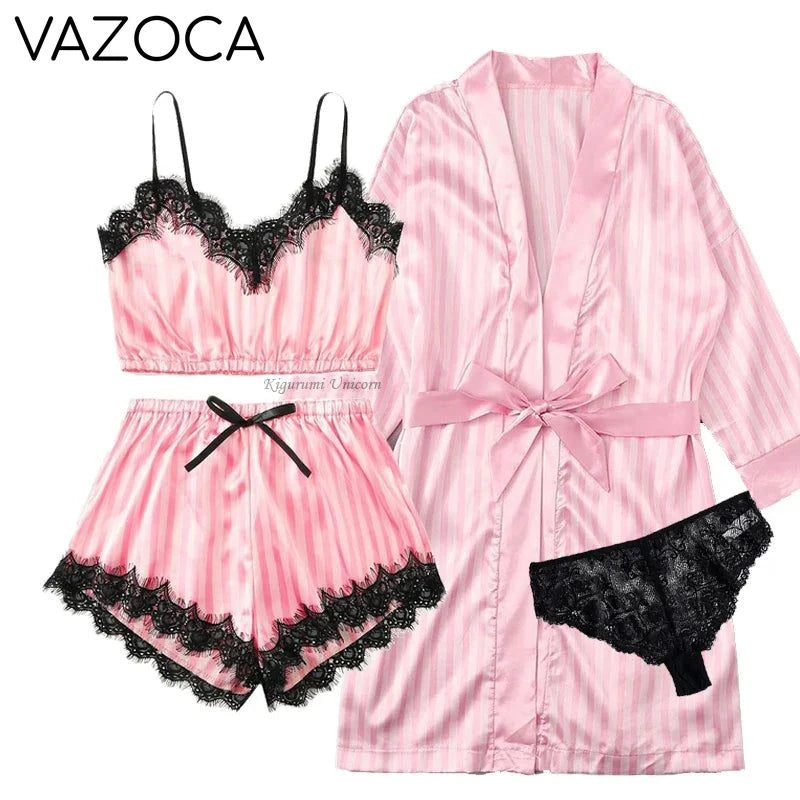Robe Silk Pajama Set TW4P-002