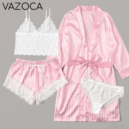 Robe Silk Pajama Set TW4P-003