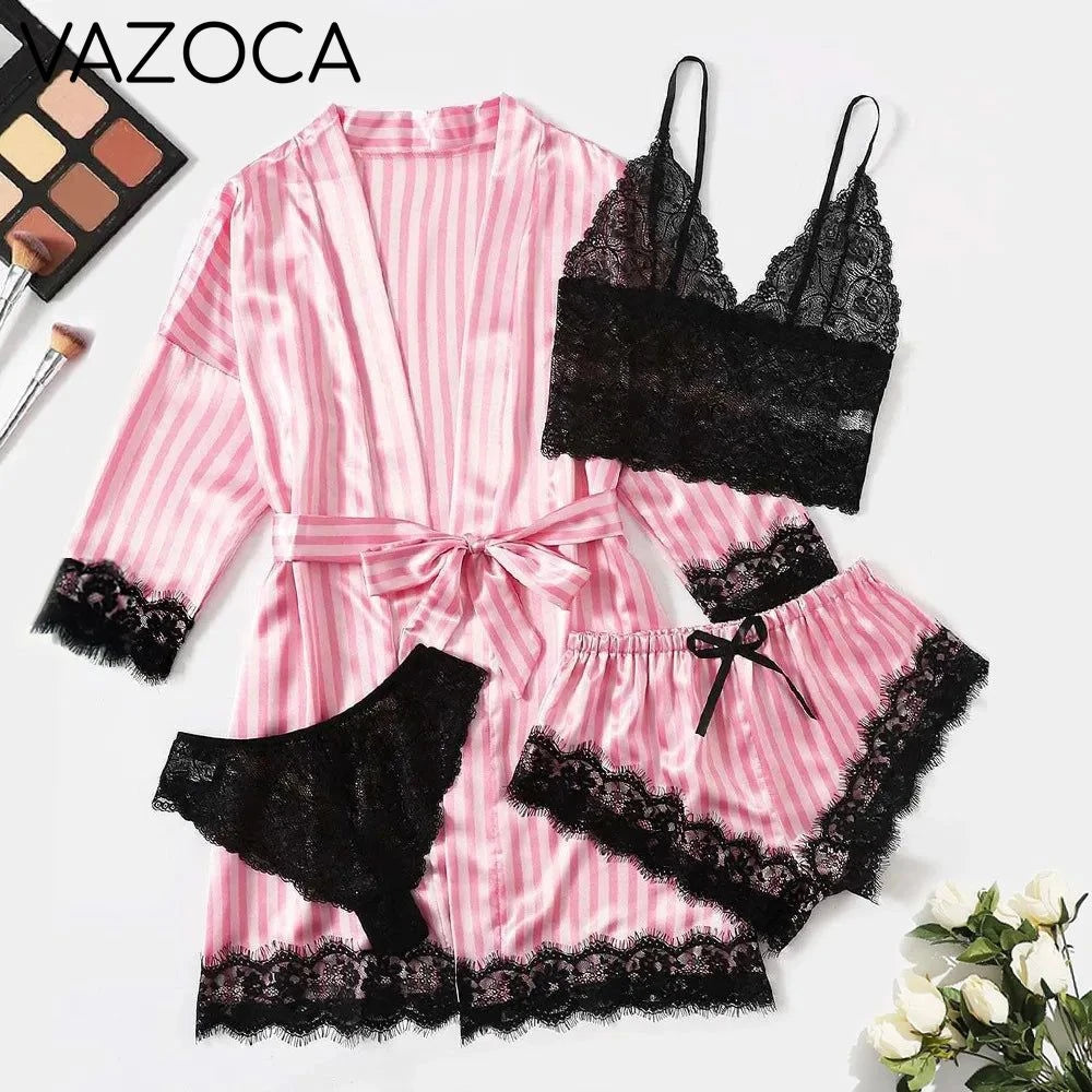 Robe Silk Pajama Set TW4P-001