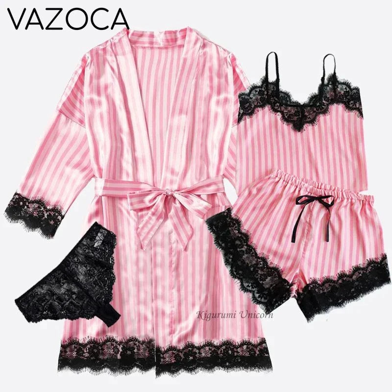 Robe Silk Pajama Set TW4P-004