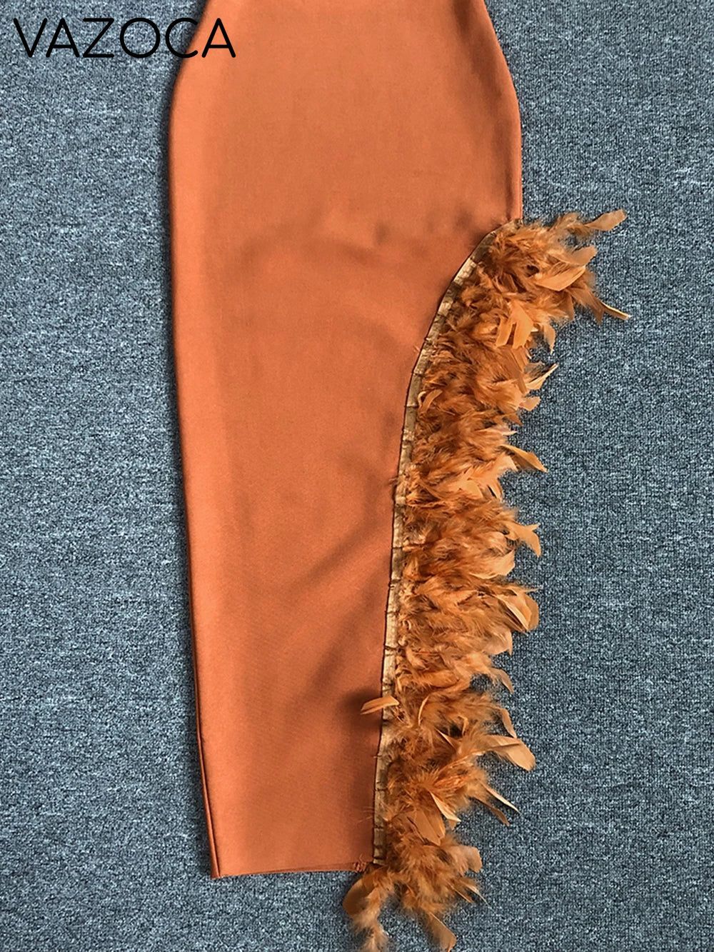 Royce Feather Bandage Maxi Dress