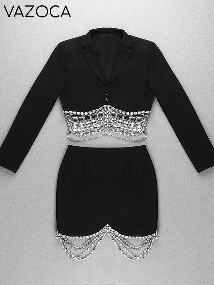 Runway Diamonds Beaded Set